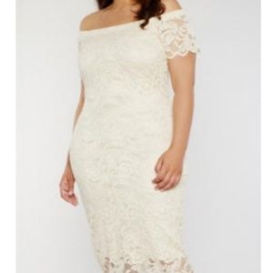 Off the Shoulder Lace Dress.